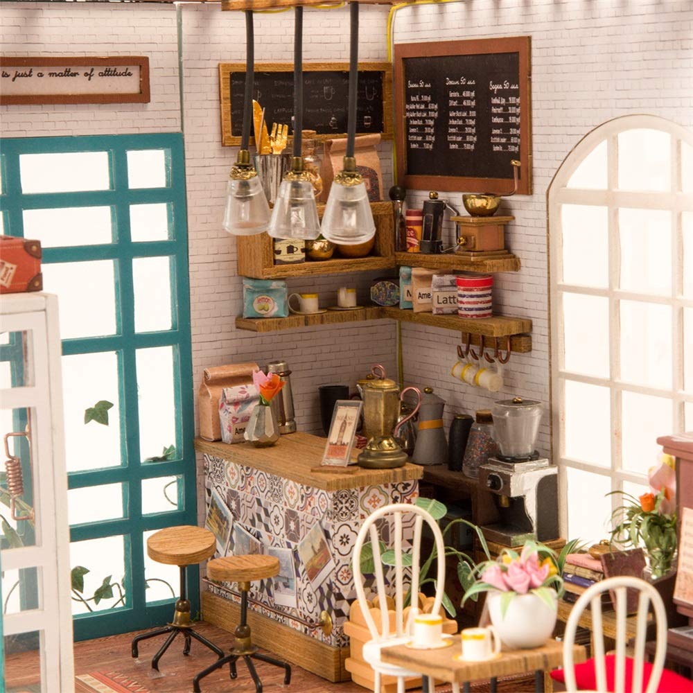 Amazon.co.jp: DIYミニチュアドールハウス シンプルなDIY木製 Amazon.co.jp: DIYミニチュアドールハウス シンプルなDIY木製